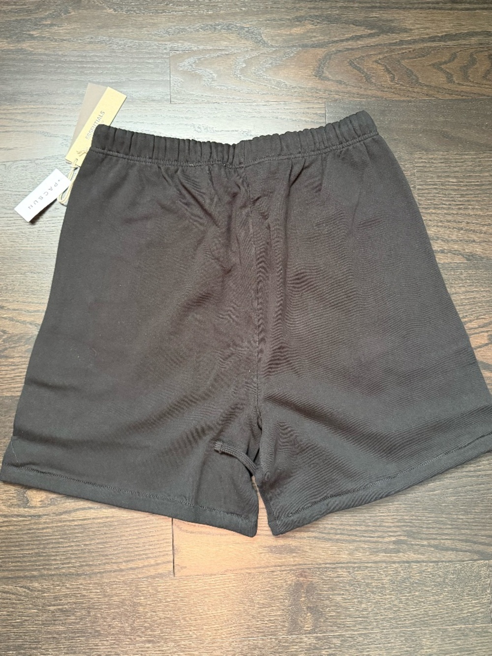 Fear Of God Essentials Shorts SS22 Stretch Limo Black Size Medium - Picture 2 of 4